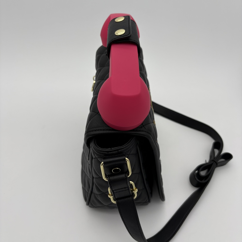 Betsey Johnson Kitsch "Hello Again" Dial Phone Crossbody Purse Bag Y2K - Picture 7 of 12